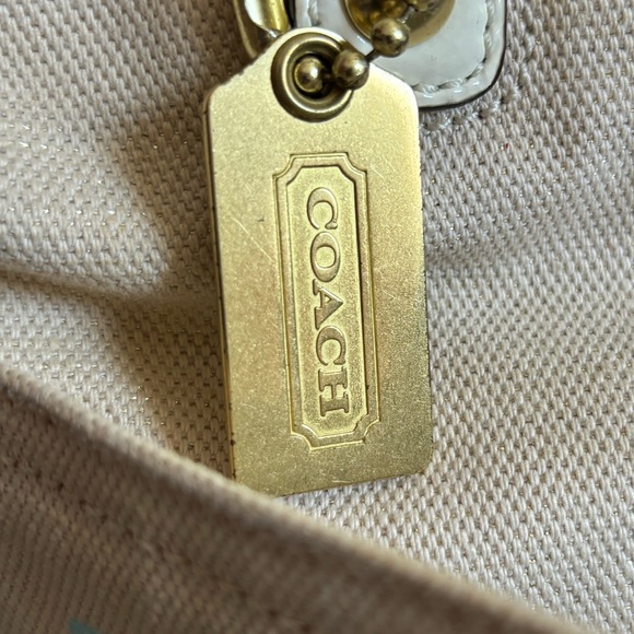 Coach canvas beach umbrella tote - Picture 11 of 16